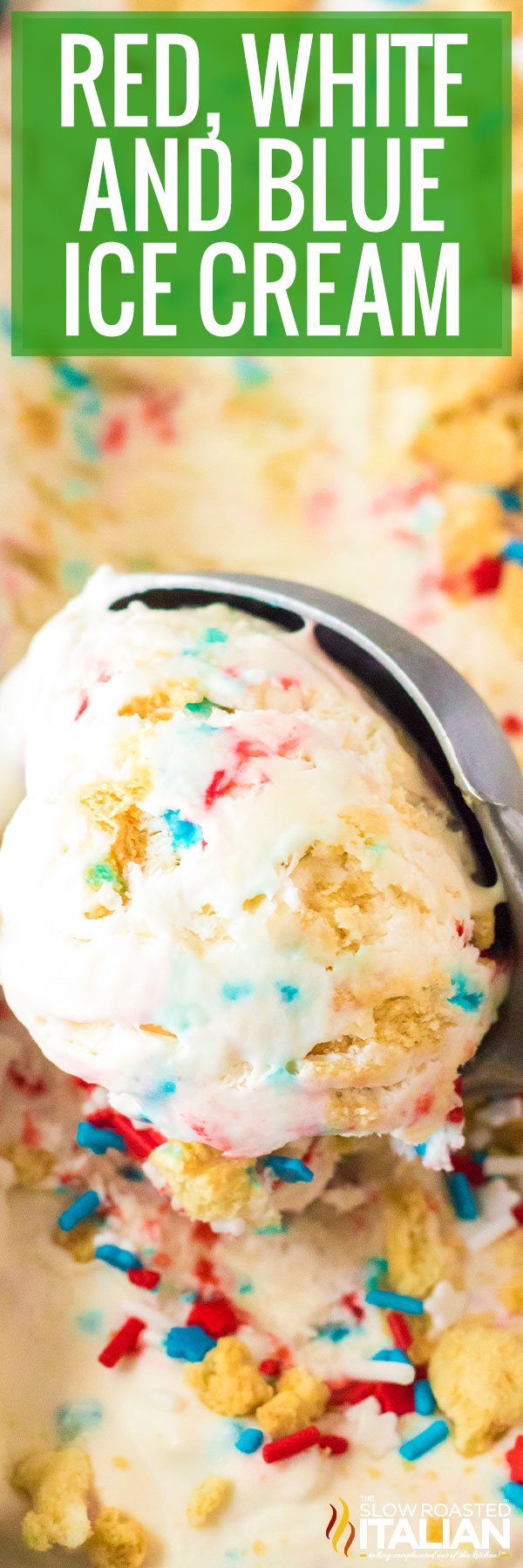 titled pinterest image for red white and blue ice cream