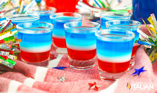 4th of july layered cocktails