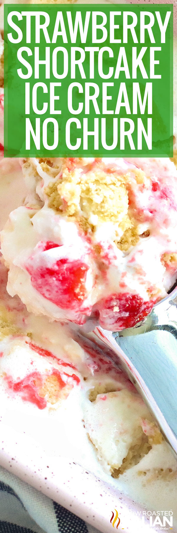 pinterest collage of strawberry shortcake ice cream