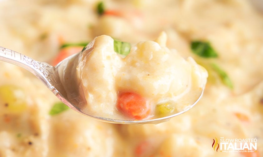 One Pot Chicken and Dumplings - Pound Dropper