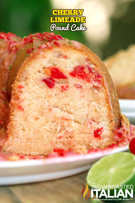 Cherry Pound Cake with Lime Soda