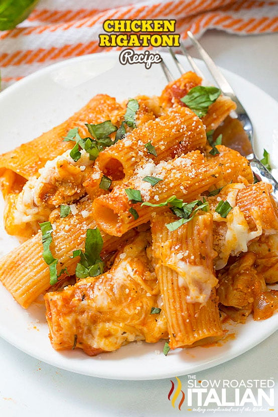 titled image (and shown): chicken rigatoni