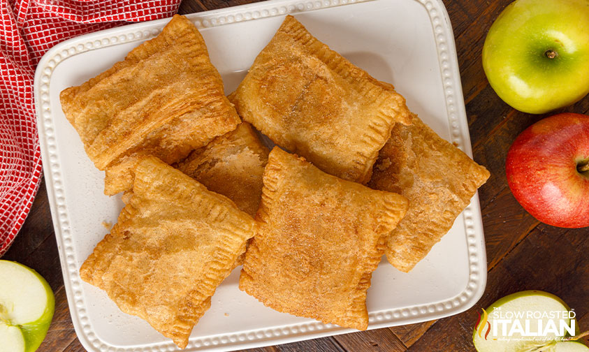 platter of mcdonald's apple pies