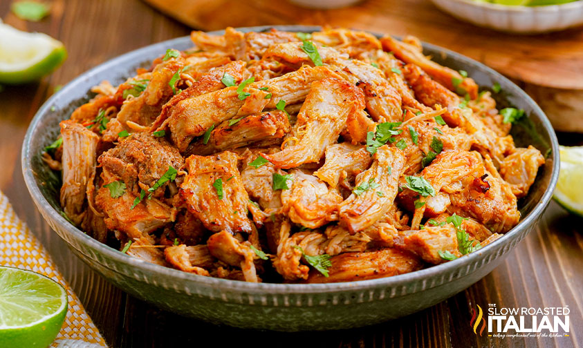 bowl of mexican pulled pork