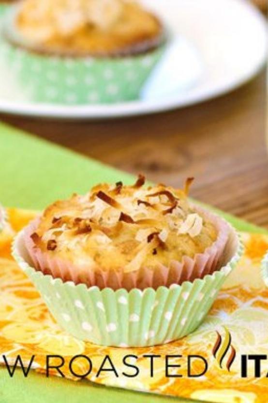 Hawaiian pineapple coconut muffins