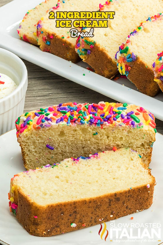 Ice Cream Bread (2-Ingredient Recipe) + Video