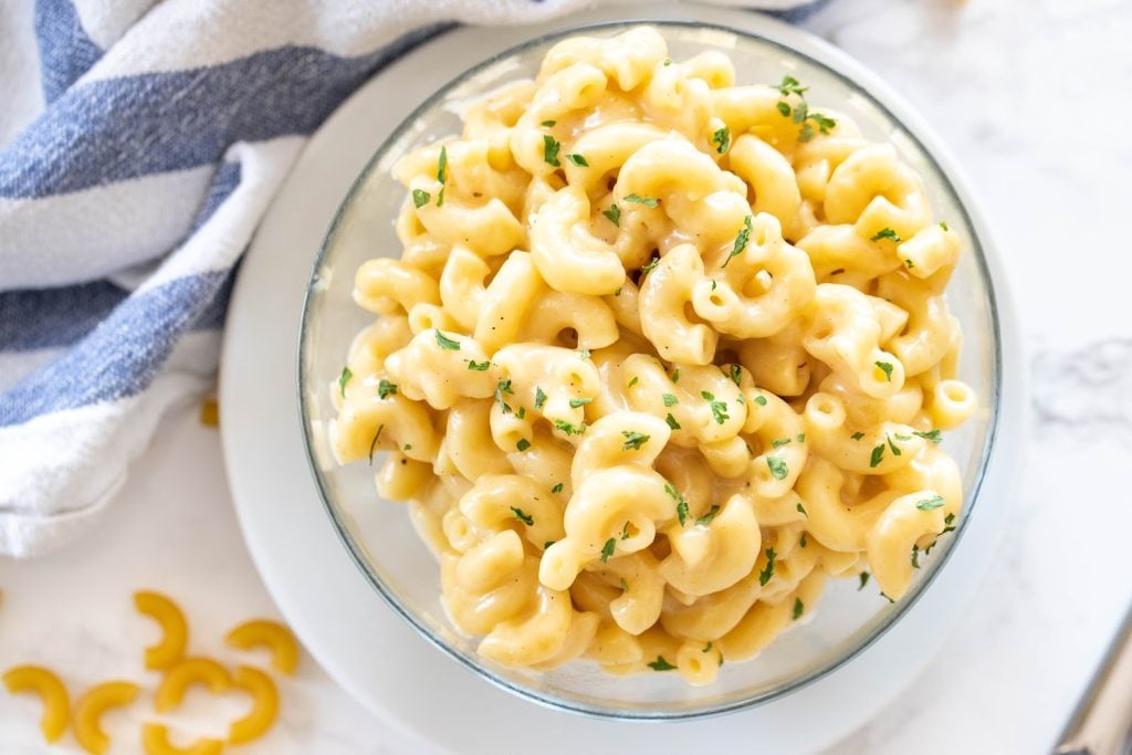 bowl of one of our favorite mac and cheese recipes