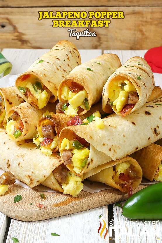 Jalapeno Popper Breakfast Taquitos