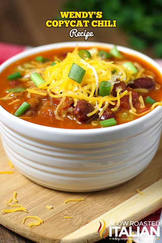 Easy Wendy’s Copycat Chili Recipe + Video