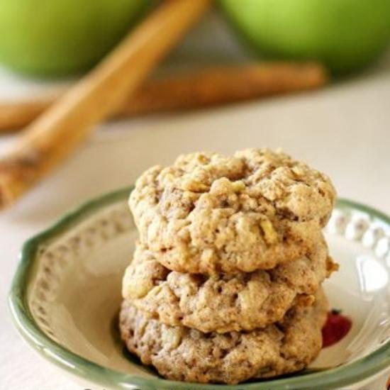 stack of apple cinnamon cookies