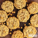 overhead: oatmeal scotchies cooling on wire rack