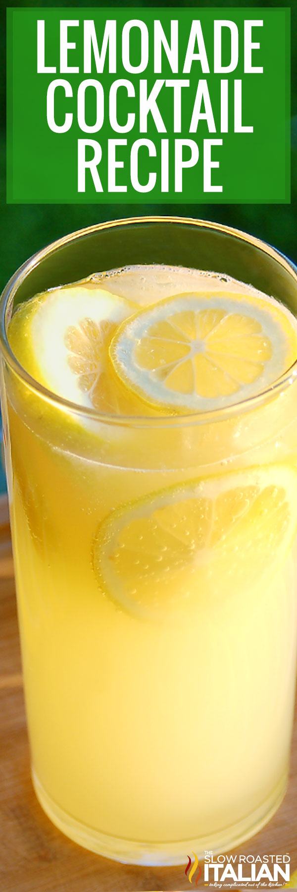 titled pinterest image for lemonade cocktail recipe