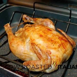 whole chicken baked with lemons
