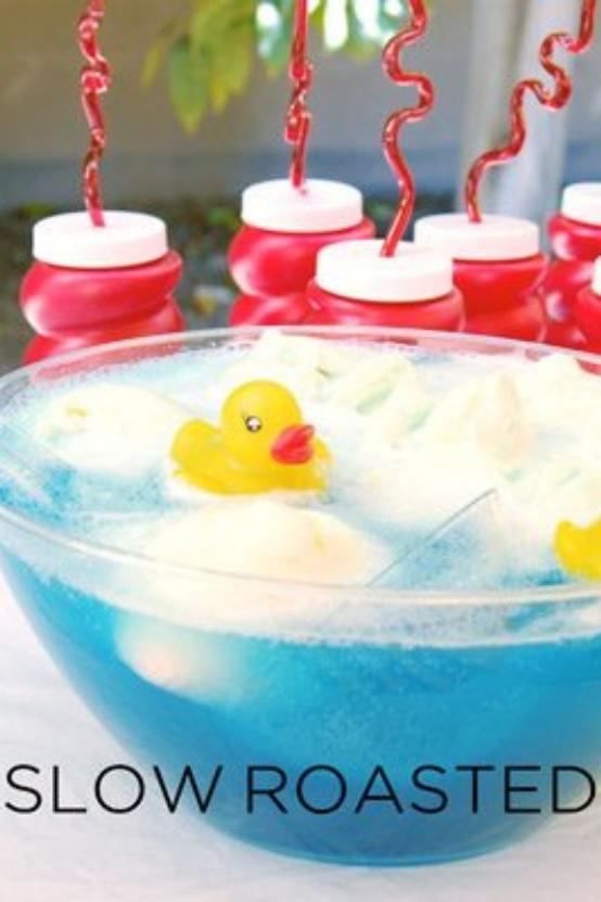 rubber ducky punch for toddler birthday party