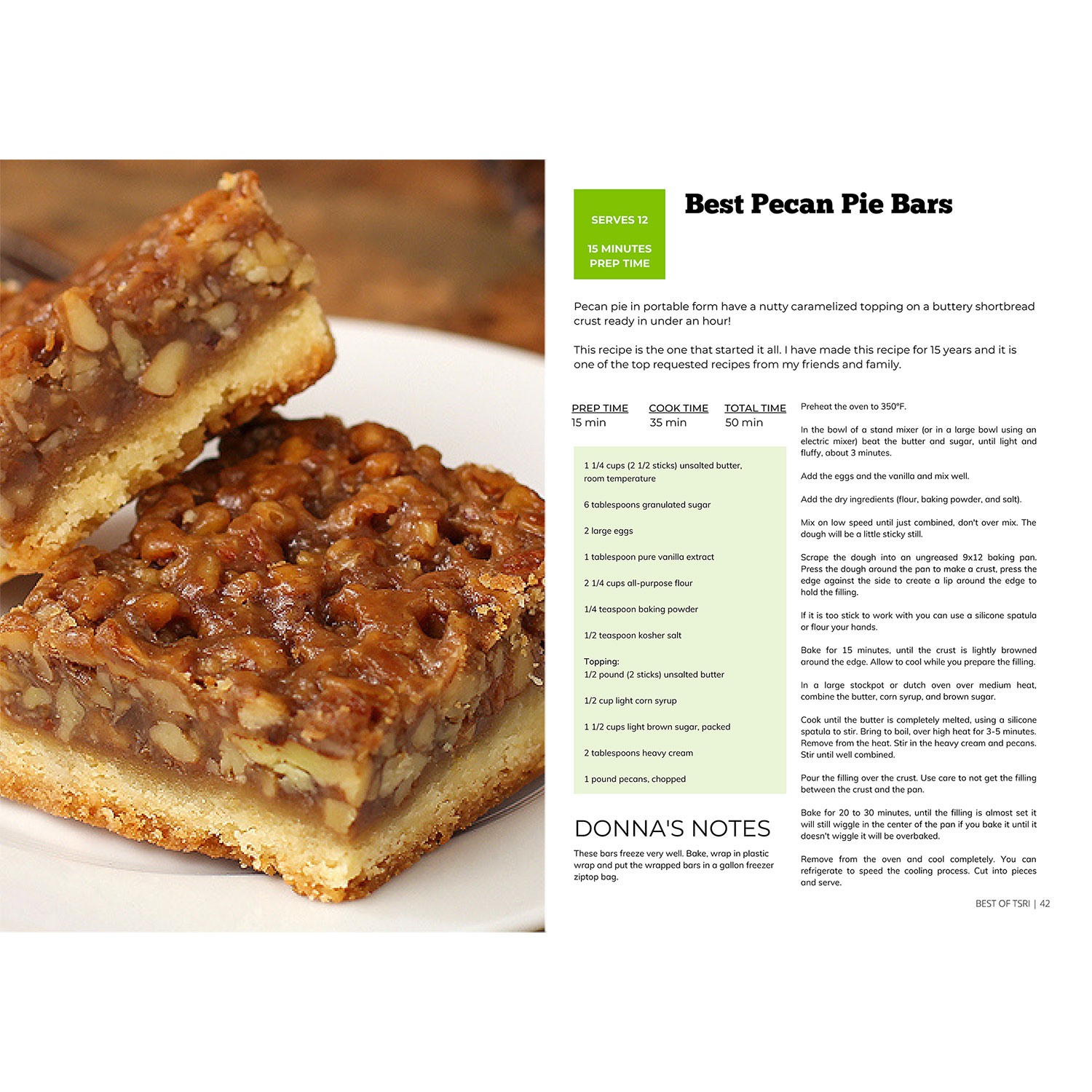 best of tsri - top 30 -pecan pie bars pages