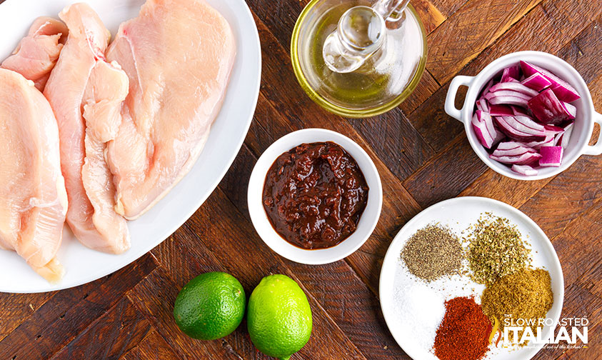 ingredients for copycat chipotle chicken