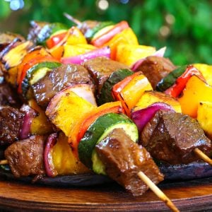 hawaiian beef kabobs