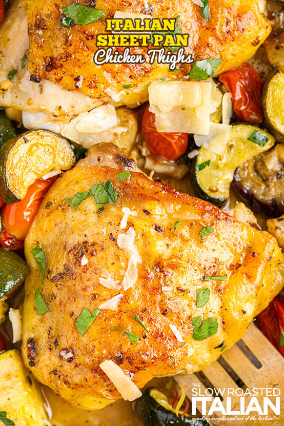 Italian Sheet Pan Chicken Thighs