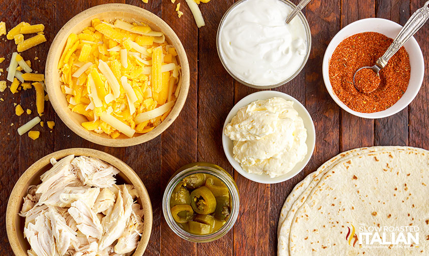 ingredients for taco bell qusadilla