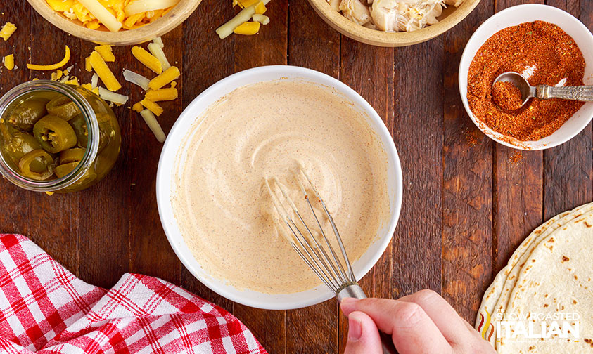 making queso sauce for taco bell chicken quesadilla