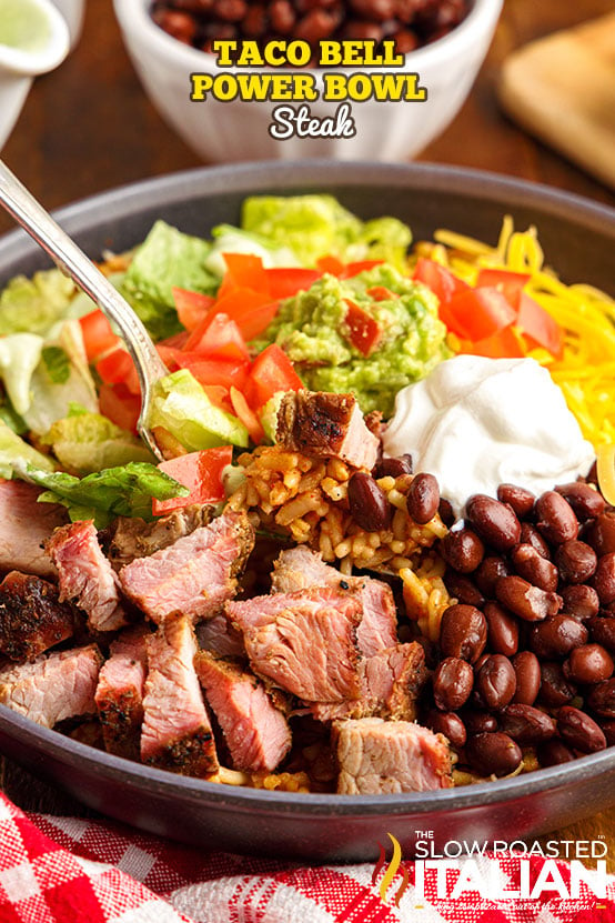 Taco Bell Power Bowl Recipe (Steak)