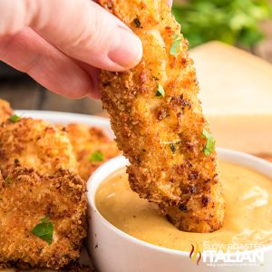 air fryer chicken tenders closeup