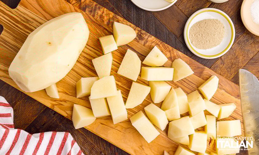 cut potatoes for kfc copycat