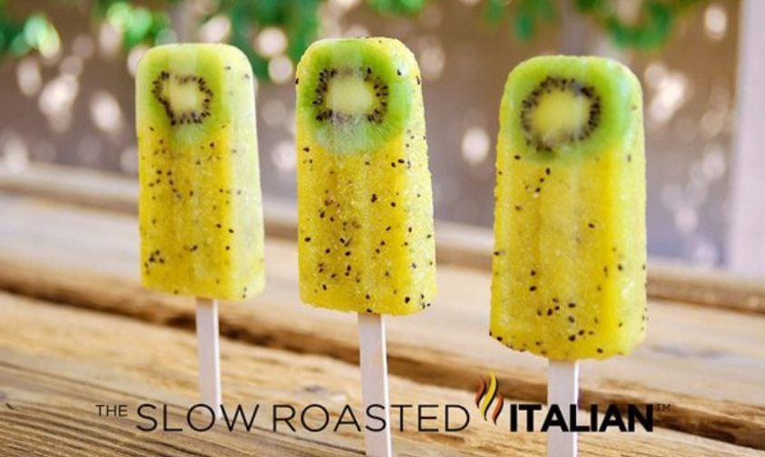 kiwi pineapple popsicles