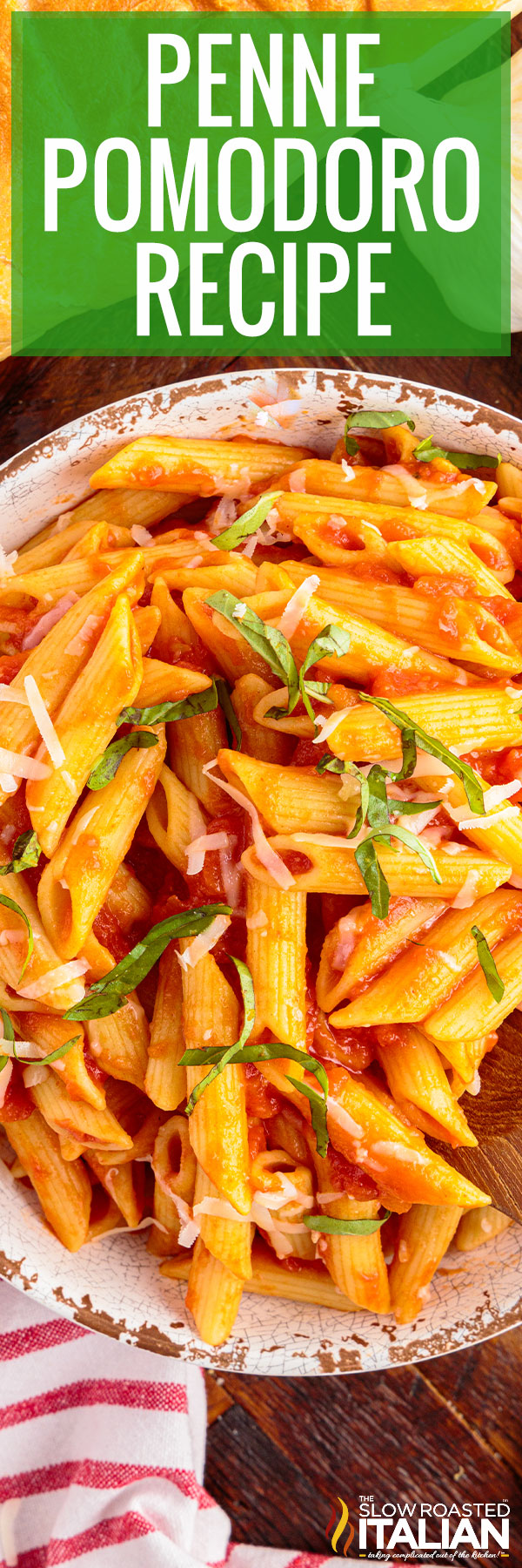 titled image (and shown): penne pomodoro