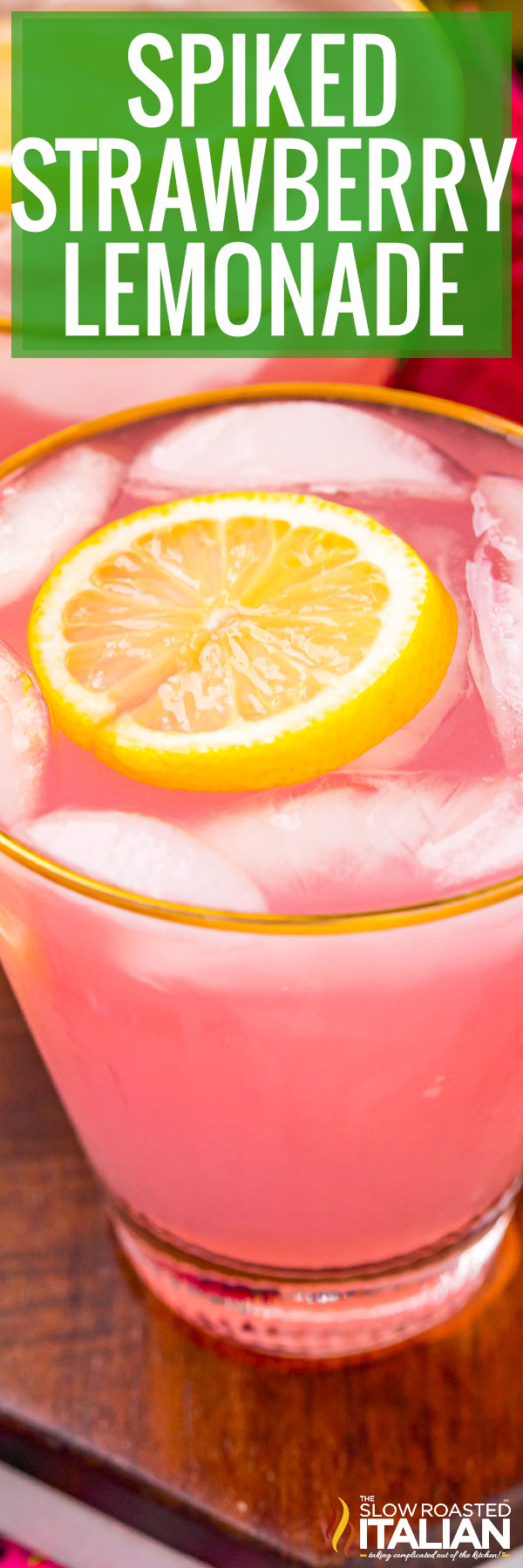 titled image for spiked strawberry lemonade