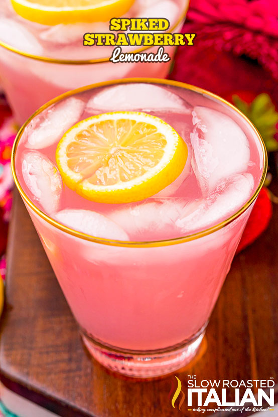titled image for spiked strawberry lemonade