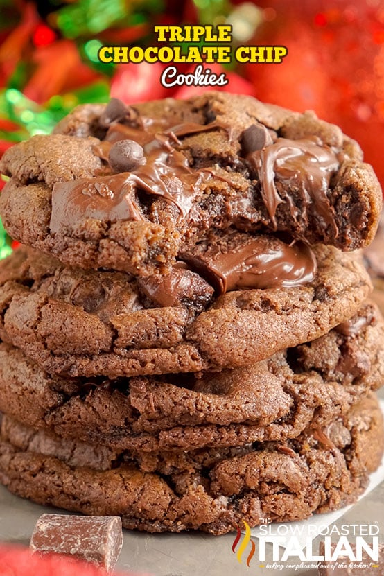 Triple Chocolate Cookies