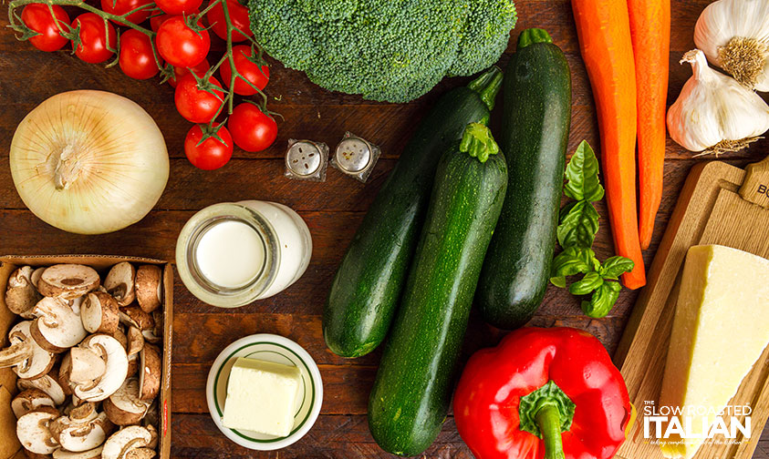 ingredients for olive garden zoodles