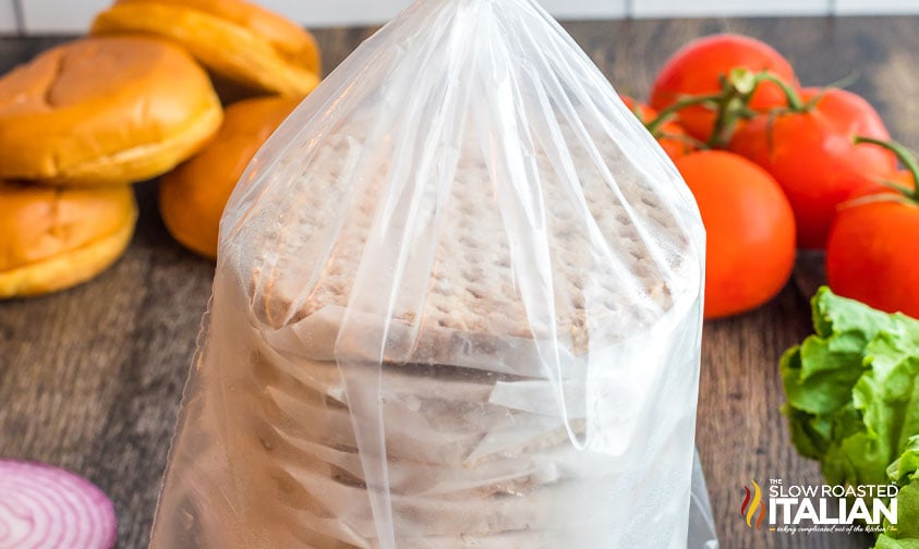 ingredients for frozen burgers in air fryer