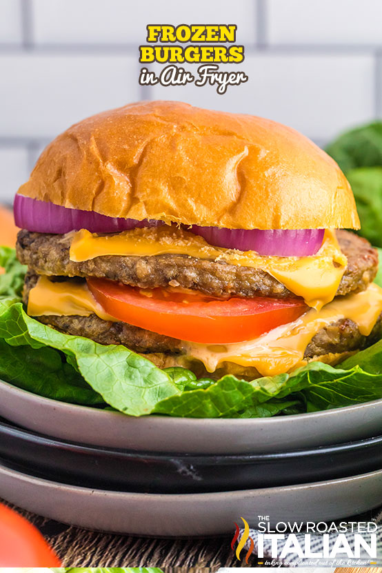 Air Fryer Frozen Turkey Burger (Homemade or Store Bought)