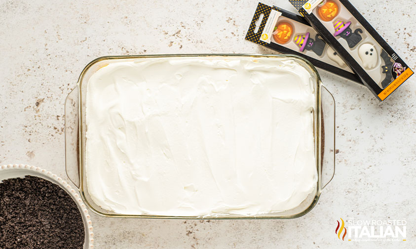 whipped cream layer of oreo lush recipe.