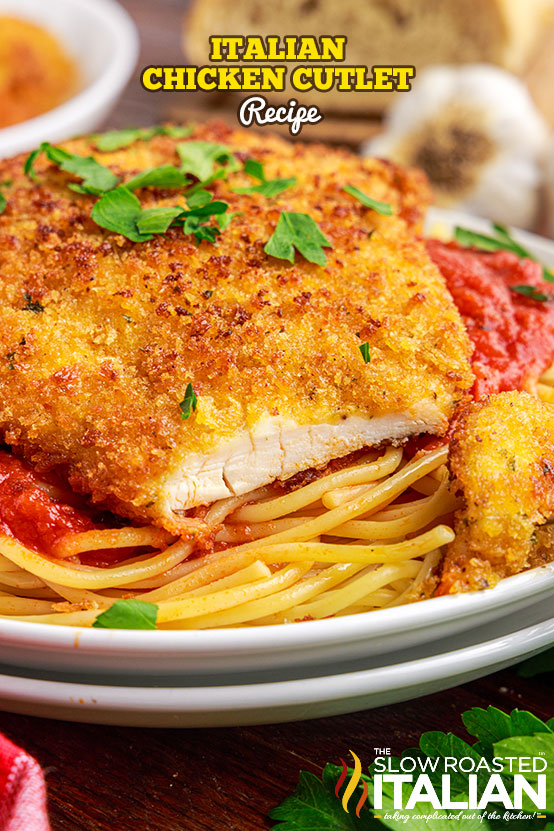 chicken cutlet recipe close up