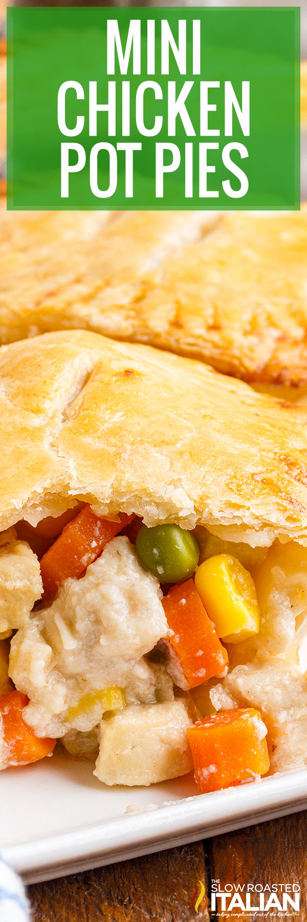 titled image (and shown): individual chicken pot pie recipe