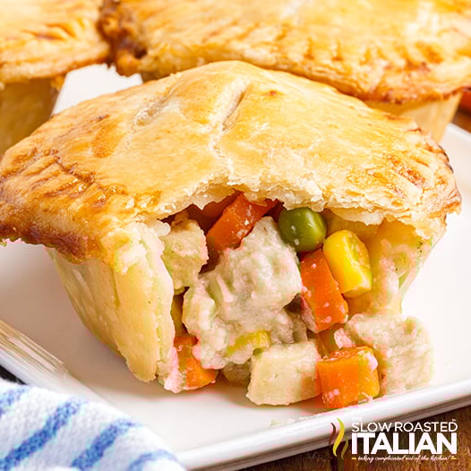 Mini Chicken Pot Pies with Puff Pastry ~ Barley & Sage