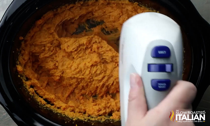 whipping cooked sweet potatoes.