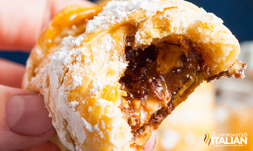 stuffed crescent rolls closeup