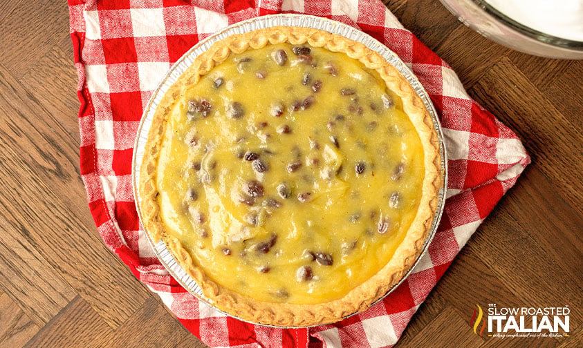 sour cream raisin pie.