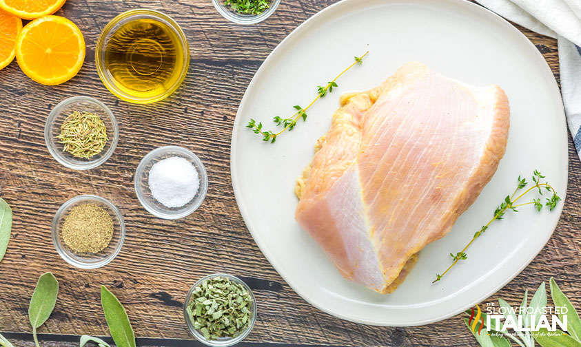 ingredients for air fryer turkey breast.