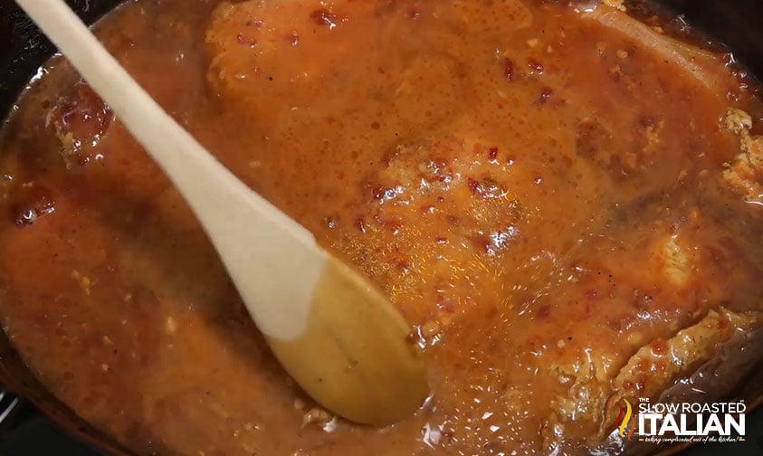 pork chops smothered in gravy.