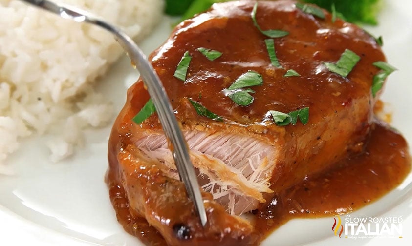 slow cooker pork chops.