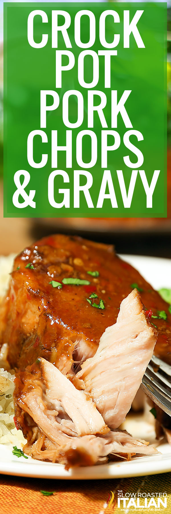 Crock Pot Pork Chops and Gravy + Video - TSRI