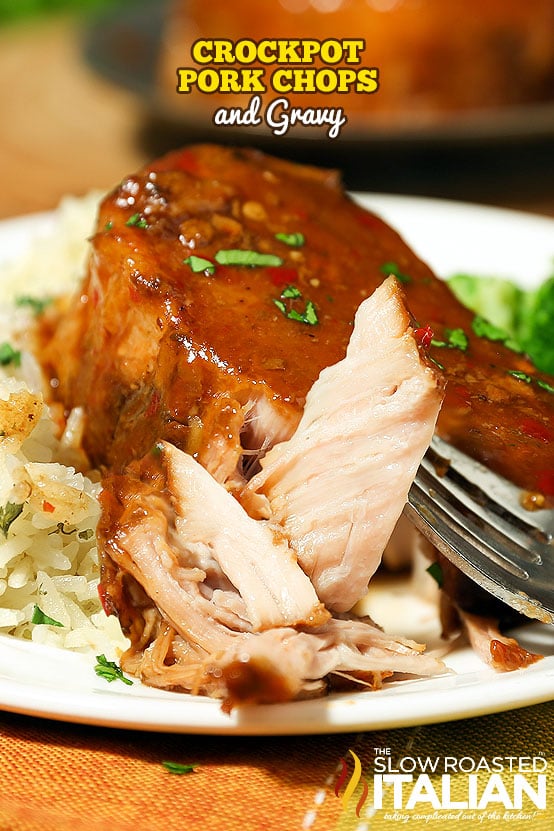 Crock Pot Pork Chops (with gravy) - Spend With Pennies