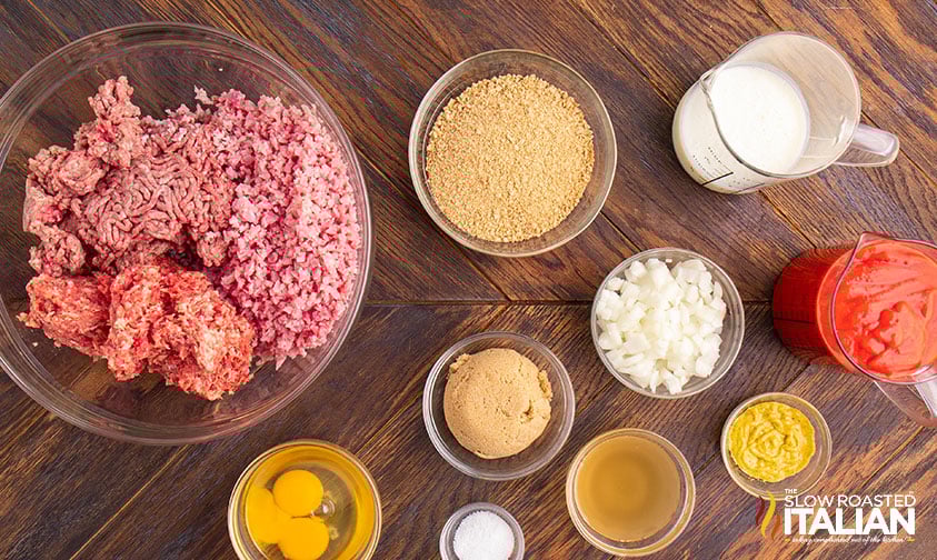 ham balls ingredients.