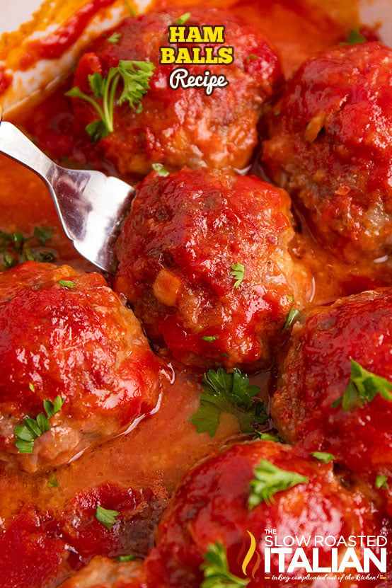 Iowa Ham Balls Recipe (with Brown Sugar Glaze)