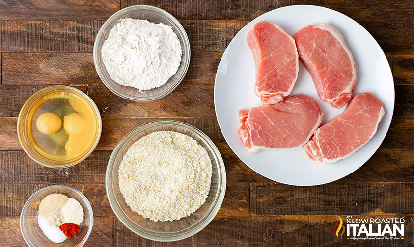 ingredients for pork tenderloin sandwich.